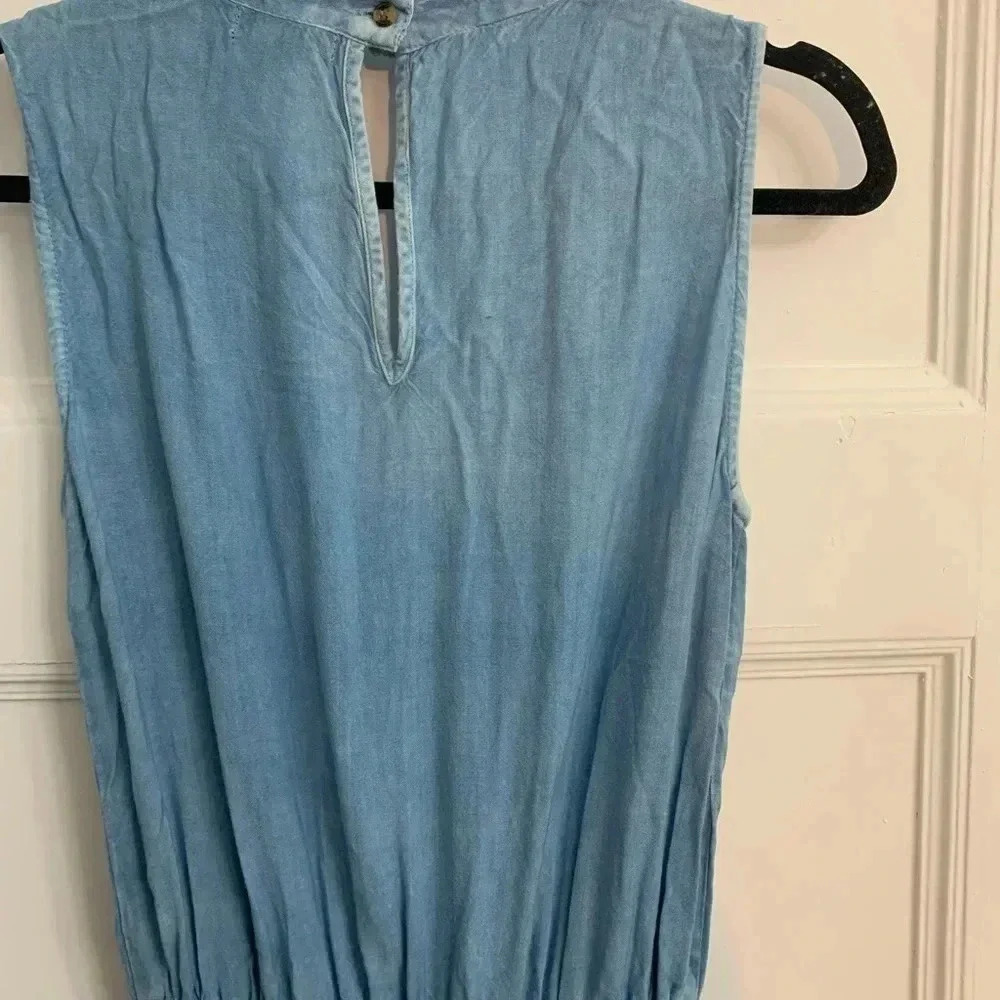 Blue denim long jumpsuit - style envy brand - Picture 5 of 5